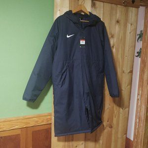 NIKE Mens Stadium Parka NAVY Size L